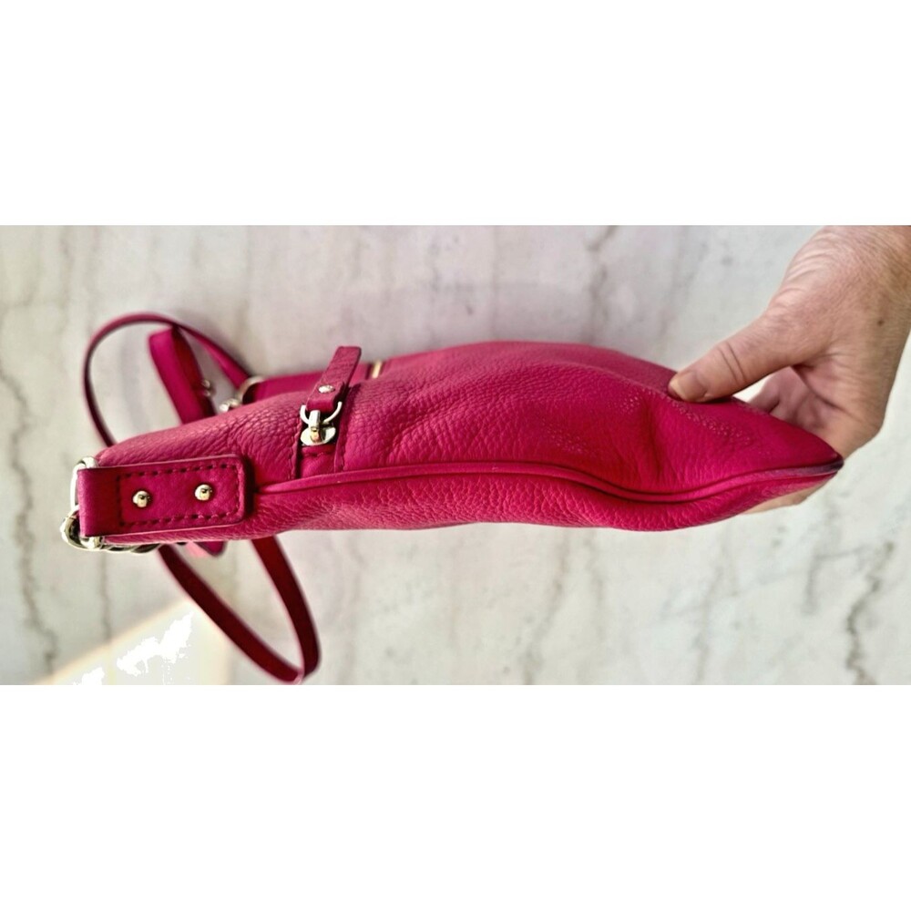 Kate Spade New York Cobble Hill Leather Crossbody Bag Purse Magenta Fushia - Picture 7 of 12